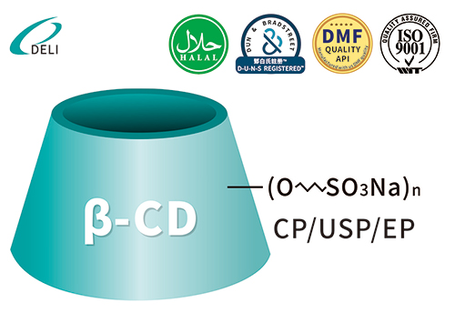 Betadex sulfobutil éter sódico CAS 182410-00-0 SBECD